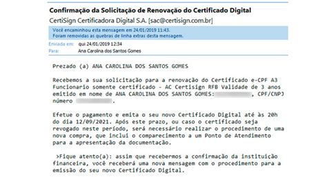 Renovar Certificado Digital Passo A Passo Certisign Explica