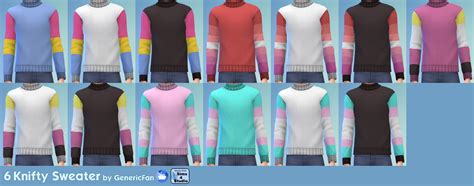 Mod The Sims Knifty Sweater Nifty Knitting Recolor