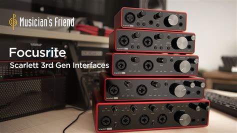 Focu Focusrite Scarlett I Rd Gen Khz Usb Audio Interface Bundle