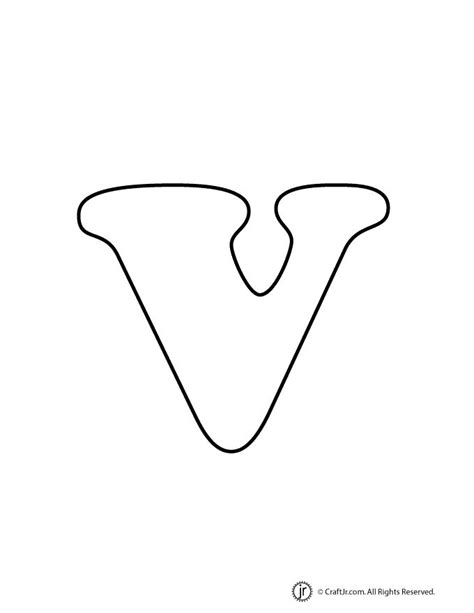 V Bubble Letter