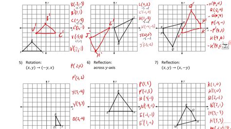 Unit Transformations Homework 5 Identifying Transformations