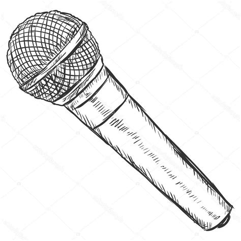 How To Draw A Microphone