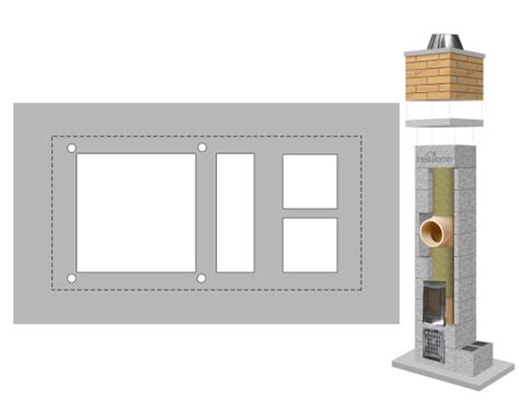 Płyta wspornikowa kw w2 pod klinkier KOMIN System Płyta wspornikowa kw