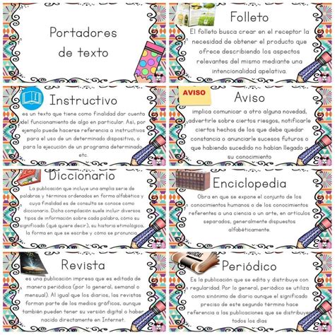 Portadores De Textos Libro Periodico Carta Receta Aviso