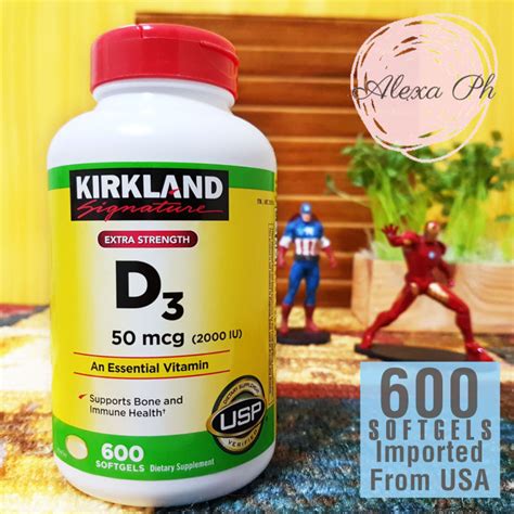 EXPIRATION JULY 2025 Kirkland Signature Extra Strength Vitamin D3 50