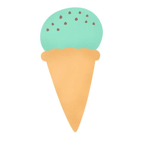 Mint Chocolate Chip Ice Cream Png