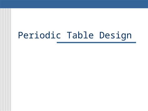 Ppt Periodic Table Design The Man Behind The Table Dmitri Mendeleev