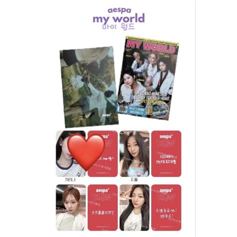 🔥พร้อมส่ง Aespa The 3rd Mini Album [my World] Zine Ver Starriver1 0