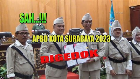 Dok Apbd Surabaya Disahkan Sebesar Rp Triliun Youtube