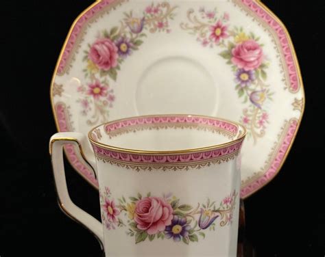 Queens Fine Bone China Tea Cup Richmond Pattern Etsy