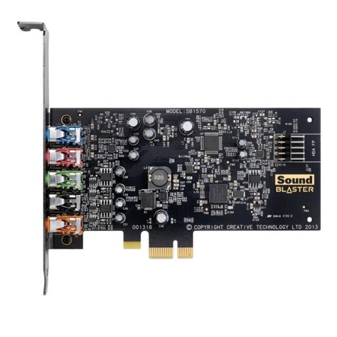 CREATIVE SOUND BLASTER AUDIGY FX 5.1 PCIe Sound Card with SBX Pro ...