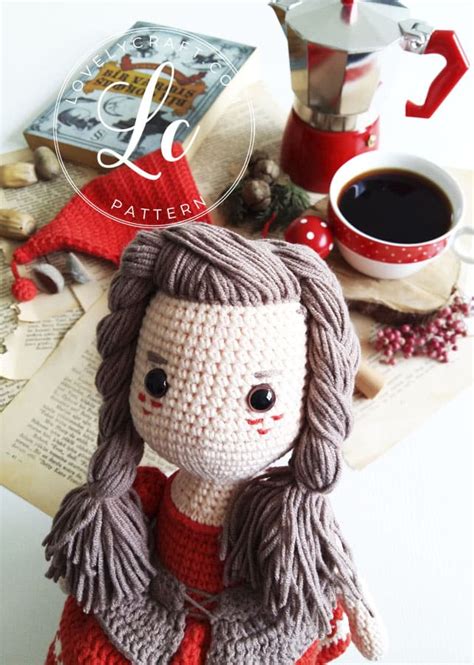 Caperucita Roja muñeca Amigurumi Patrón Gratis Paso a Paso Lovelycraft