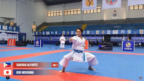 Sakura Alforte Vs Kiri Mishima Final Female Kata Lanarca Youtube