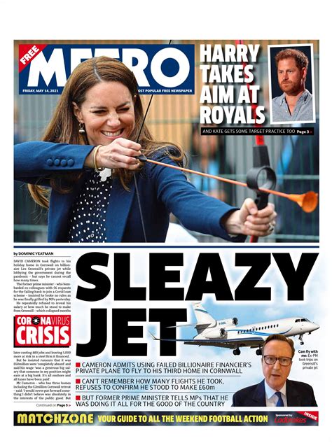 Neil Henderson On Twitter Metro Sleazy Jet Tomorrowspaperstoday