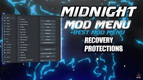 GTA 5 ONLINE MIDNIGHT MOD MENU SHOWCASE BEST MOD MENU RECOVERY