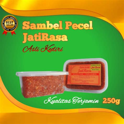 Jual Bumbu Sambel Pecel Kediri Asli Pedas Sedang Jatirasa Kacang