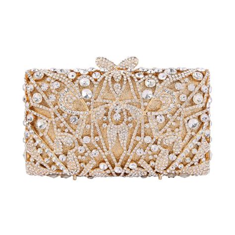 Abstract Dreams Luxury Crystal Clutches Bridal Evening Bags