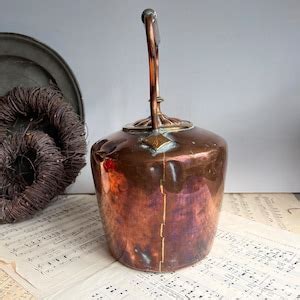 English Antique Copper Kettle Pub Decor Photo Props Farm - Etsy