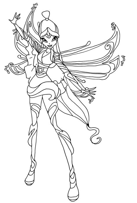 Printable Winx Club Coloring Pages Cartoon Coloring Ocoloring Images