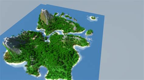 Tropic Volcano Island Survival Map Minecraft Map