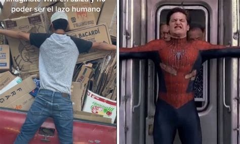 Hombre Es Captado Como “lazo Humano” Y Se Vuelve Viral Chapin Tv