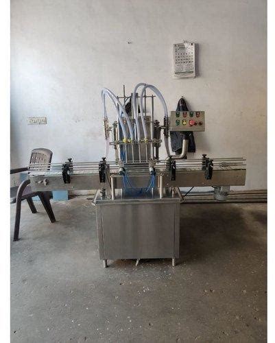 4 Head Volumetric Automatic Liquid Filling Machine Salvin Pharma And