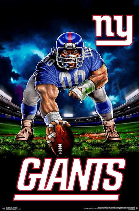 New York Giants Nfl Collectors Series 1968 Vintage Original Poster