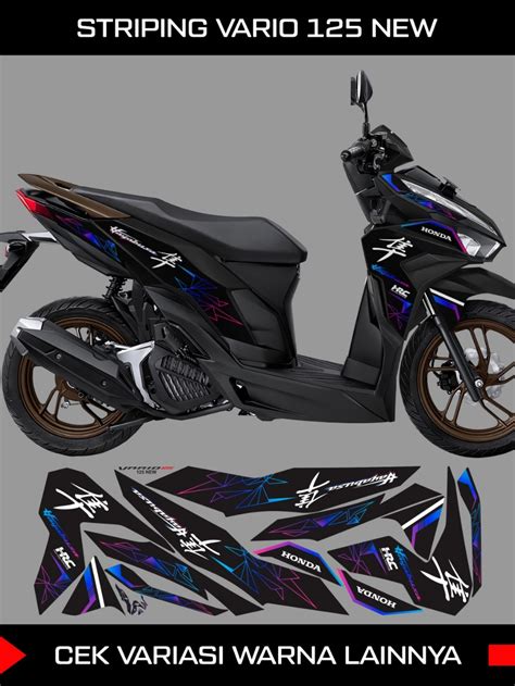 Jual STRIPING STIKER VARIO 125 LED NEW GENERASI 2 EDISI GRAFIS CUSTOM