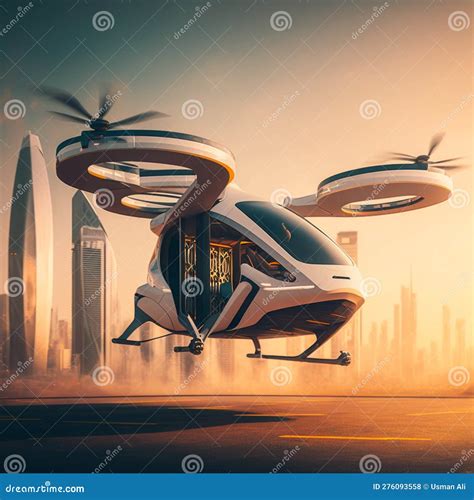 In A Futuristic City The Future Of Urban Air Mobility Includes City