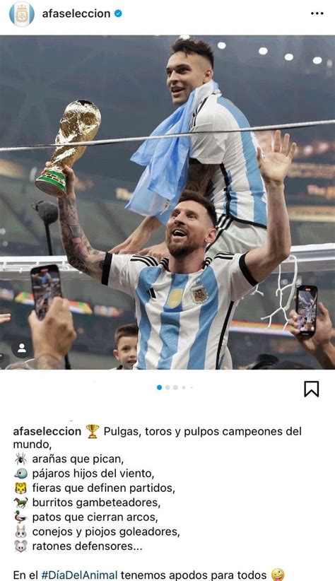 El simpático posteo de la Selección Argentina en el día del animal