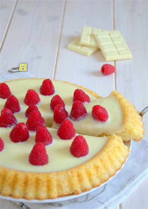 Crostata Morbida Al Cioccolato Bianco E Lamponi Ricetta Golosa