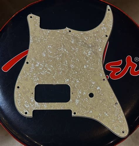 Aged White Pearloid Pickguard Fits Fender Tom Delonge Stratocaster