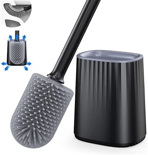 Toilet Brush Silicone Toilet Brush With Holder Set Dead Corner Deep