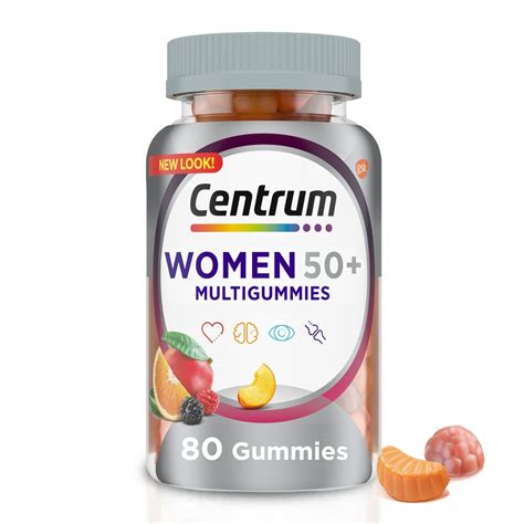 Centrum Multigummies Multivitamin For Women 50 Plus Gummies Fruit 80 Ct