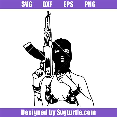 Female Gangster Silhouette