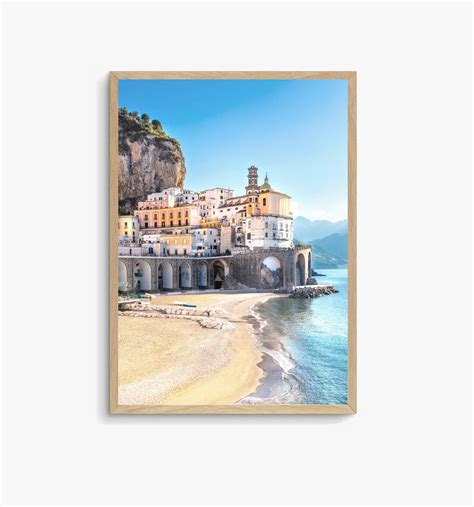 Amalfi Coast Print Coastal Wall Art Amalfi Italy Etsy