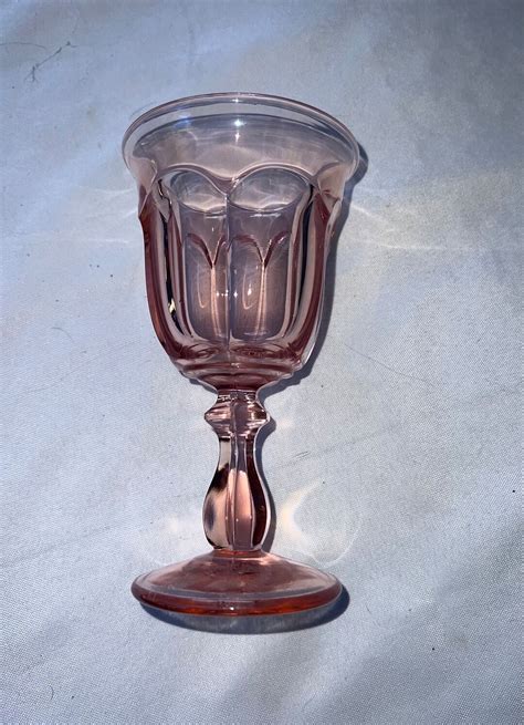 Williamsburg Pink Depression Glass Drinking Glasses 11 Total Glasses Free From Chips Or Cracks