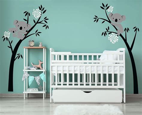 Luckkyy Three Koalas Tree Branches Wall Decal Wall Sticker