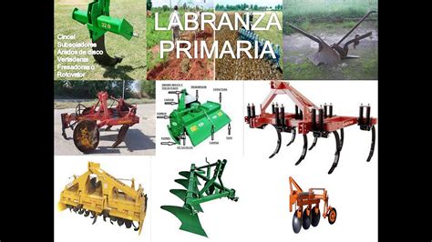 MECANIZACION AGRICOLA Tipos De Labranzas E Implementos Usados Para Las