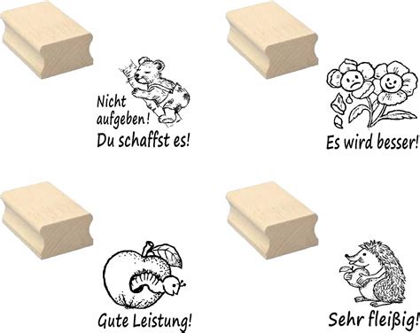 Stempel Motivstempel Lehrerstempel Set Lehrer Schule Amazon