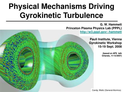 Ppt Physical Mechanisms Driving Gyrokinetic Turbulence Powerpoint