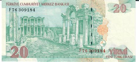 Türkei 20 neue Lira 2005 Banknote Geldscheine EF MA Shops