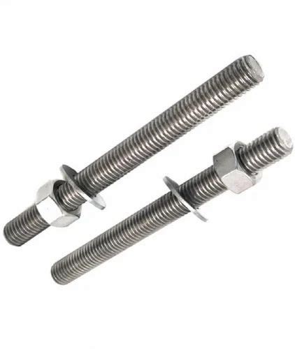 Raw Zinc Plated Chrome Plated Gi Full Threaded Rod Round Size M M