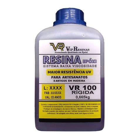 Resina Ep Xi Vr Para Artesanatos Prote O Uv Kg Vipresinas