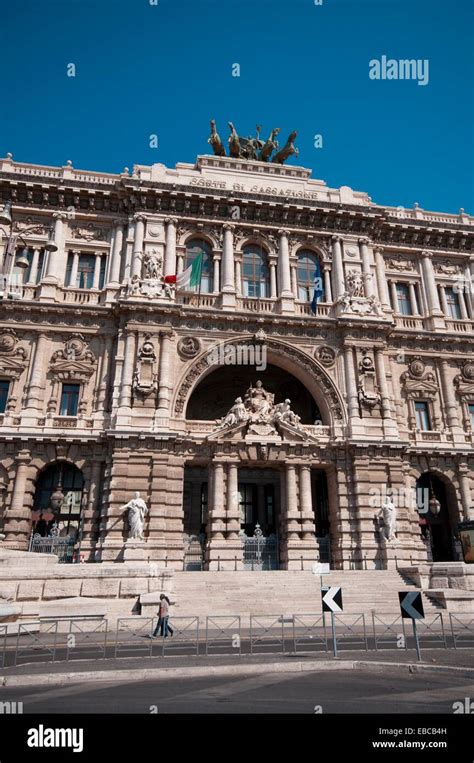 Italy Lazio Rome Palace Of Justice Palazzo Di Giustizia Or Palazzaccio