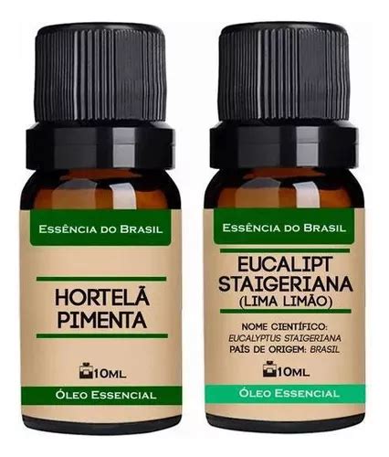 Kit De 2 Aceites Esenciales De 10 Ml Menta Y Eucalipto MercadoLibre