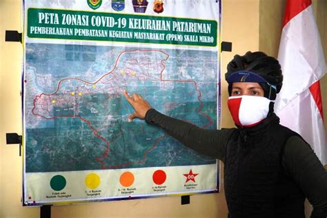 Sambil Gowes Kapolres Banjar Polda Jabar Cek Posko Ppkm Skala Mikro Di