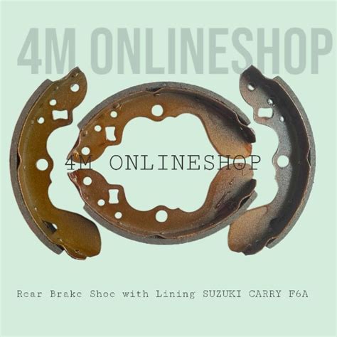 4M SUZUKI SCRUM REAR BRAKE SHOE WITH LINING SET K9919 F5A F6A SCRUM