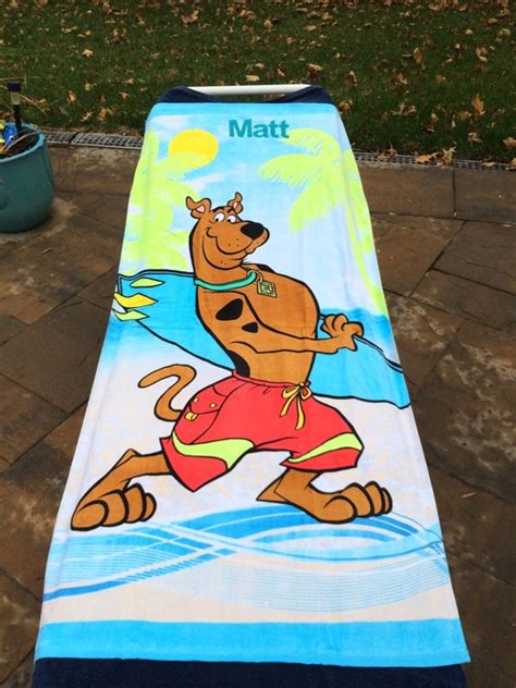 Scooby Doo 'Crystal Cove' Beach Towel Personalized