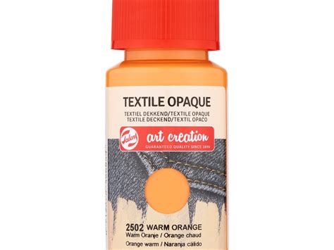 Talens Art Creation Textiel Opaque 50 Ml Warm Oranje 2502 Bij De Art